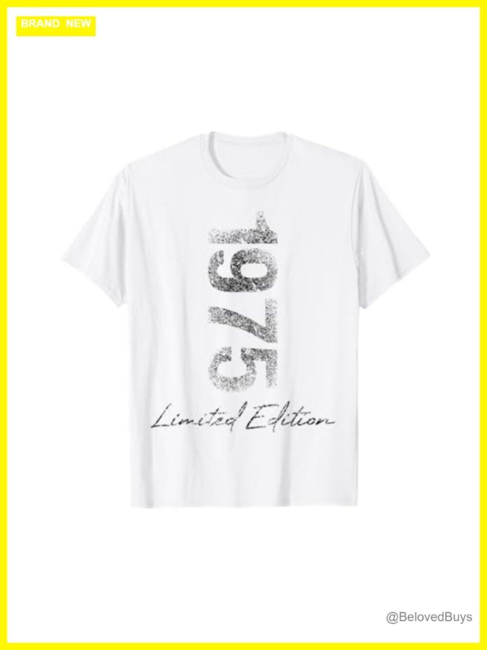 1975 Limited Edition Birthday T-Shirt Vintage Grunge Gift Tee